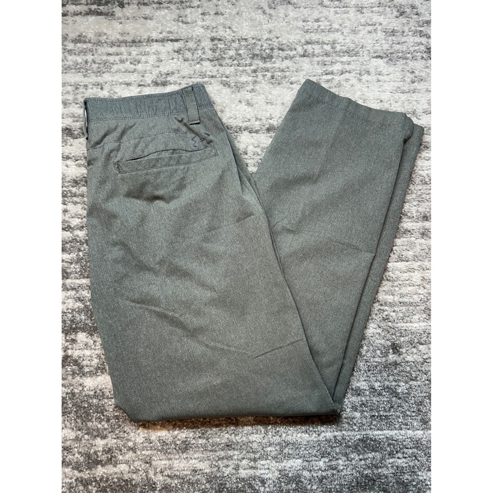 Under Armour Pants Mens 36/32 Gray Loose Fit Match Play Golf Chino